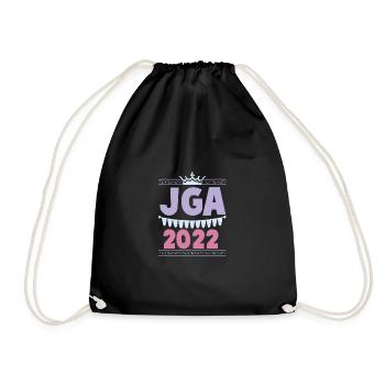 Jga 2022 Junggesellenabschied - Turnbeutel - Schwarz - Vorne