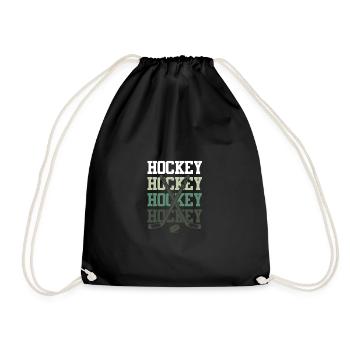 Slogan de l’équipe de hockey ICE - Sac de sport léger - noir - Devant