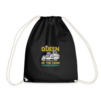 Queen of the Farm - Drawstring Bag - black - Front