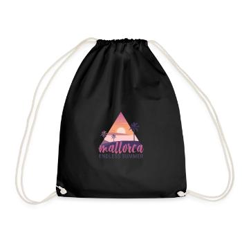 Mallorca Endless Summer Sunset - Drawstring Bag - black - Front