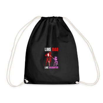 Comme papa comme fille Cadeau Motocross - Sac de sport léger - noir - Devant