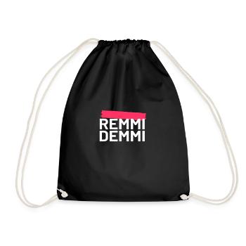 Remmidemmi Shirt - Turnbeutel - Schwarz - Vorne