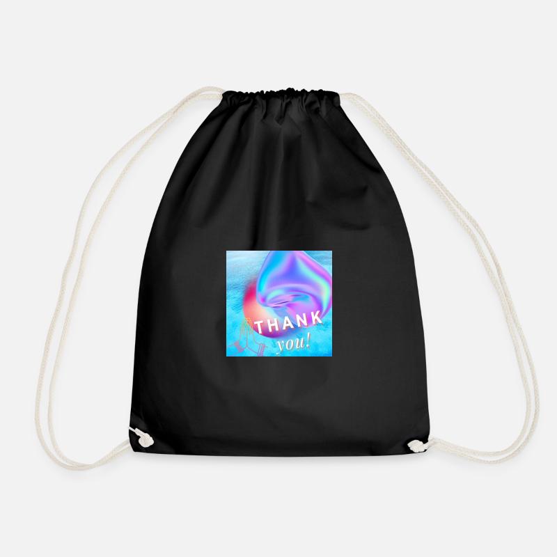 Paradise - Drawstring Bag - black