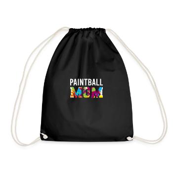 Paintball Paintballer Vintage Paintball Teamsport - Turnbeutel - Schwarz - Vorne