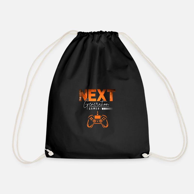 Next Generation Gamer Tee - Drawstring Bag - black