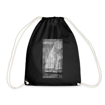 Catamaran Catamaran Sailor Wind Waves - Drawstring Bag - black - Front