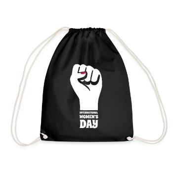 Journée internationale de la femme - Cadeau - Sac de sport léger - noir - Devant