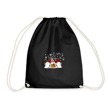 Vacances des Elfes Gnomes Noël - Sac de sport léger - noir - Devant