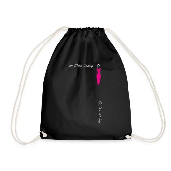 St. Peter-Ording shopping - Drawstring Bag - black - Front