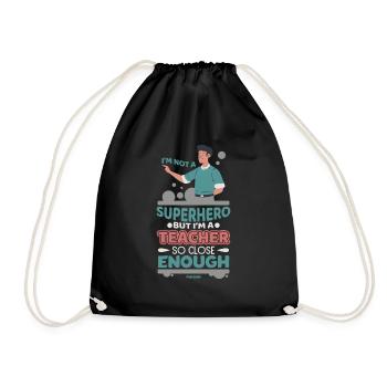Je ne suis pas un super-héros mais je suis un professeur si proche Eno - Sac de sport léger - noir - Devant