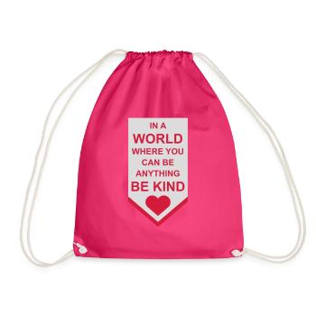 you can be kind - Turnbeutel - Fuchsia - Vorne
