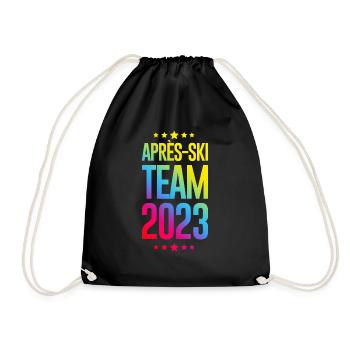 Après-Ski 2023 - Drawstring Bag - black - Front