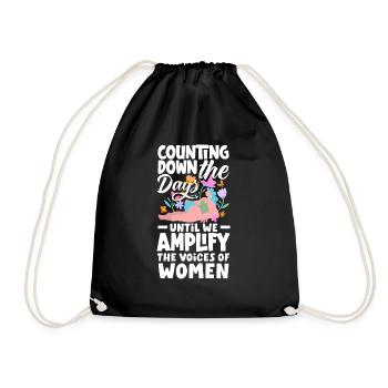 Counting down the days until we amplify the - Drawstring Bag - black - Front