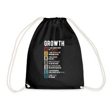 Définition de l’état d’ de croissance - Citations motivationnelles - Sac de sport léger - noir - Devant