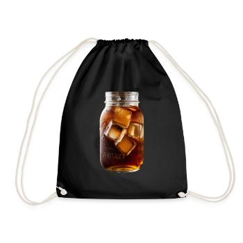 Pot de whisky - Sac de sport léger - noir - Devant