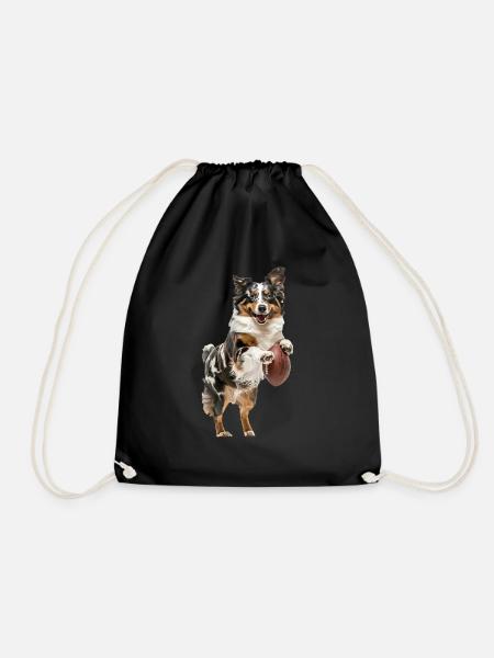 Australischer Schäferhund - Turnbeutel - Schwarz
