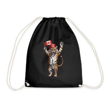 Tiger - Turnbeutel - Schwarz - Vorne
