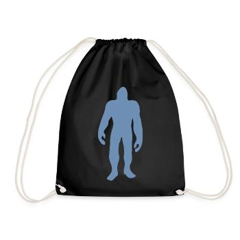 Bigfoot Silhouette Minimaliste Conte de fées - Sac de sport léger - noir - Devant