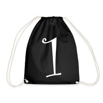 ANNIVERSARY. HAPPY BIRTHDAY. HAPPY BIRTHDAY. - Drawstring Bag - black - Front