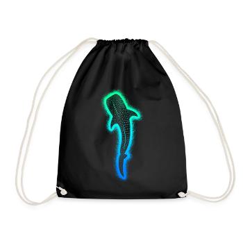 Requins-baleines Enfants Hommes Garçons Requin-baleine - Sac de sport léger - noir - Devant