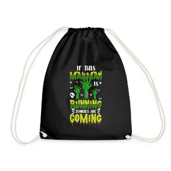 Postman Profession Mail Mailbox - Drawstring Bag - black - Front