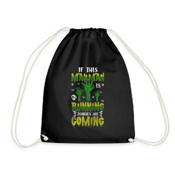 Postman, parcel service, courier - Drawstring Bag - black - Front