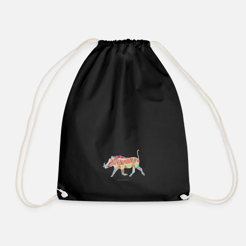 pumbaa - Drawstring Bag - black