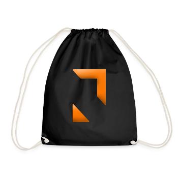 Logo - Turnbeutel - Schwarz - Vorne
