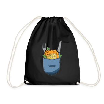 Schnitzel dans votre poche - Sac de sport léger - noir - Devant