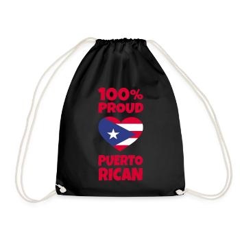 Puerto Ricans - Drawstring Bag - black - Front
