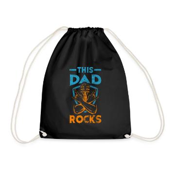 Cette fête des pères papa papa de cette papa - Sac de sport léger - noir - Devant