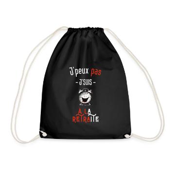 J'peux pas j'suis à la retraite - Sac de sport léger - noir - Devant