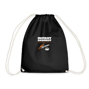 Drôle d’arboriste cadeau arboriste tronçonneuse - Sac de sport léger - noir - Devant