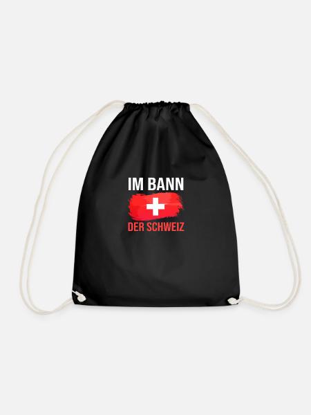Schweizer Schweiz - Turnbeutel - Schwarz