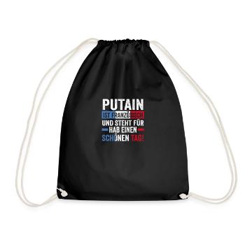 French French France - Drawstring Bag - black - Front