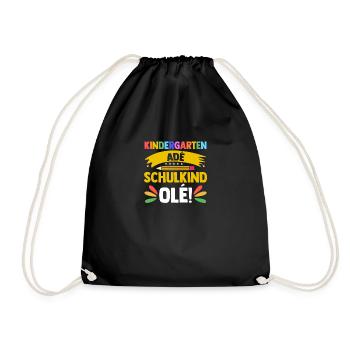 Garderie de la maternelle de la maternelle de 12e année - Sac de sport léger - noir - Devant