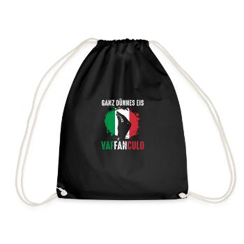 Italien Italiener Vaffanculo - Turnbeutel - Schwarz - Vorne
