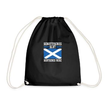 Scots Scottish German Scotland - Drawstring Bag - black - Front
