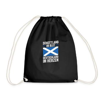 Scots Scottish German Scotland - Drawstring Bag - black - Front