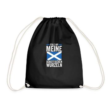 Scots Scottish Scotland - Drawstring Bag - black - Front