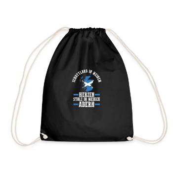 Scots Scottish Scotland - Drawstring Bag - black - Front