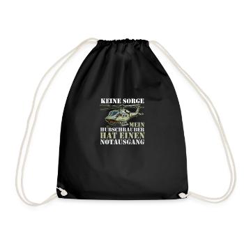 Pilote Hélicoptère Hélicoptère - Sac de sport léger - noir - Devant