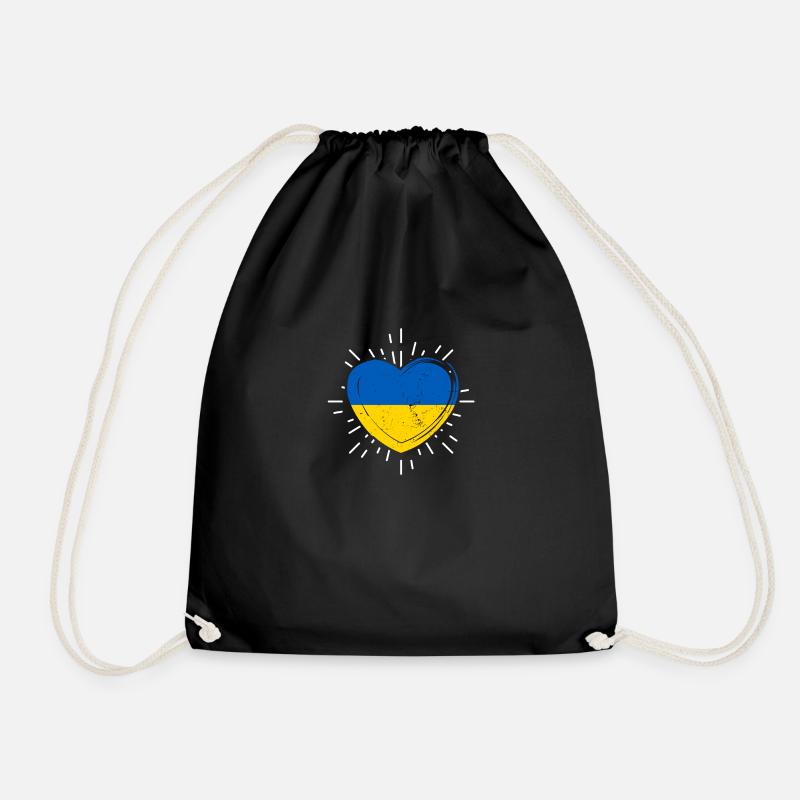 Ukrainer Ukraine - Turnbeutel - Schwarz