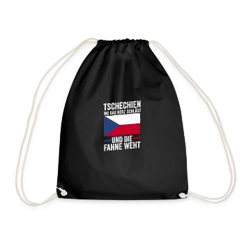 Czechs Czech Czech Republic - Drawstring Bag - black - Front