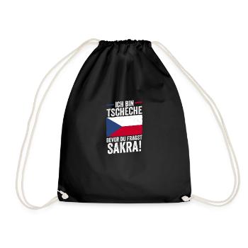 Czechs Czech Czech Republic - Drawstring Bag - black - Front