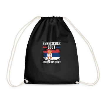 Serbe Serbe Allemagne Serbie - Sac de sport léger - noir - Devant
