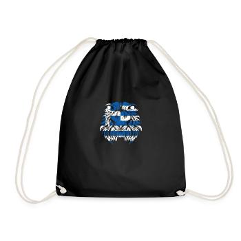 Lion grec Grèce - Sac de sport léger - noir - Devant