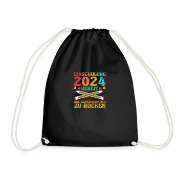 Inscription des écoliers de 1ère année pour la rentrée scolaire - Sac de sport léger - noir - Devant