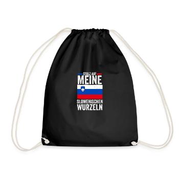 Slovènes Slovénie - Sac de sport léger - noir - Devant