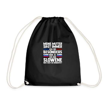 Slovènes Slovénie - Sac de sport léger - noir - Devant